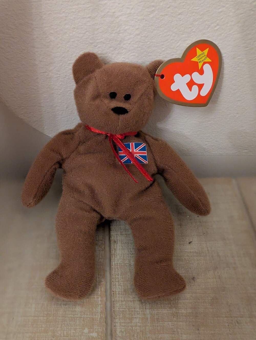 ERROR TAG Vintage 1999 Ty McDonald's Teenie Beanie Babies "Britannia"